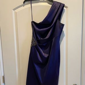 Eliza J one shoulder cocktail dress